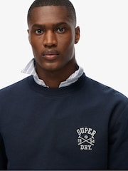 Superdry Blue Athletic Club Crew Sweat top - Image 4 of 5