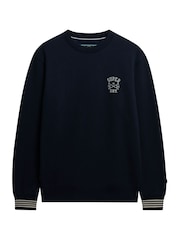 Superdry Blue Athletic Club Crew Sweat top - Image 5 of 5