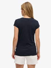 Superdry Blue Athletic Essential Slub T-Shirt - Image 2 of 6