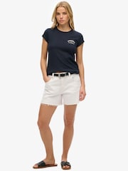 Superdry Blue Athletic Essential Slub T-Shirt - Image 3 of 6