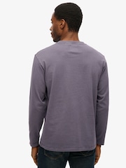 Superdry Purple Athletic Essentials Long Sleeve T-shirt - Image 2 of 6