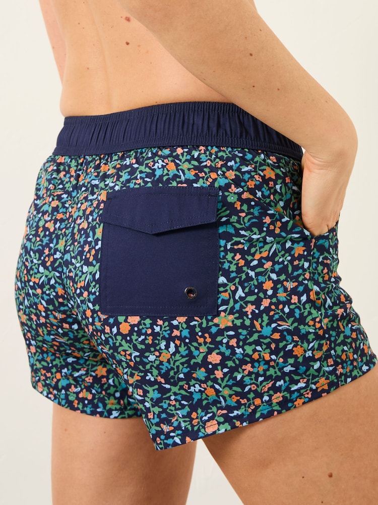 FatFace Hove Navy Surf Ditsy Board Short - Image 2 of 5
