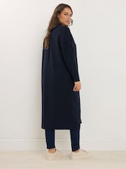 Evans Blue Longline Coat - Image 3 of 5