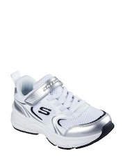 Skechers White Retro-Graph Trainers - Image 1 of 2