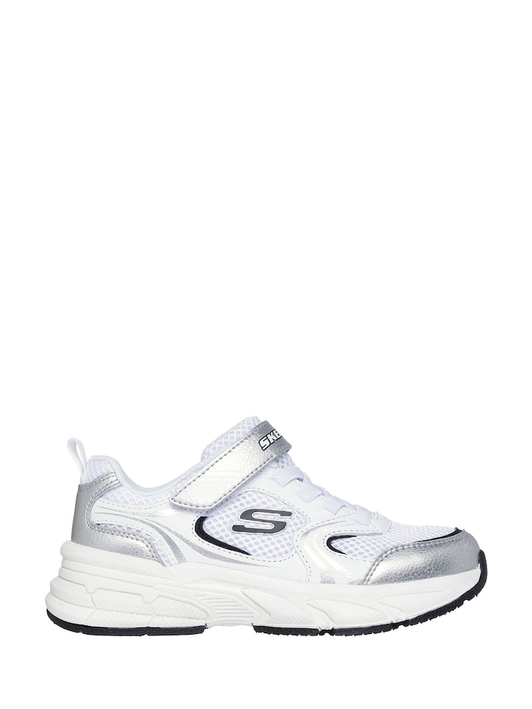 Skechers White Retro-Graph Trainers - Image 2 of 2 Skechers White Retro-Graph Trainers - Image 2 of 2