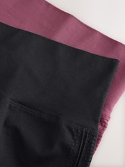 Black/Berry Seamfree Sport Leggings 2 Pack - Image 11 of 14