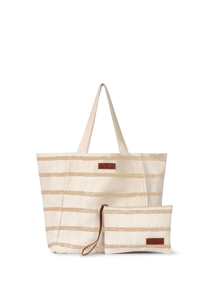 Seaspray Jumbie Stripe Beach Bag And Purse Set - Image 4 of 4