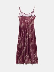 Mint Velvet Red Floral Print Slip Dress - Image 8 of 8