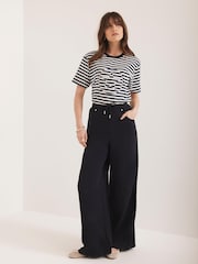 Mint Velvet Blue Striped Star T-Shirt - Image 2 of 8