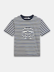 Mint Velvet Blue Striped Star T-Shirt - Image 6 of 8