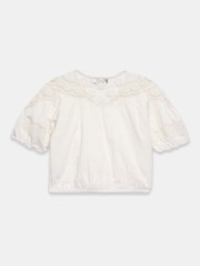Mint Velvet Cream Cotton Embroidered Top - Image 8 of 8