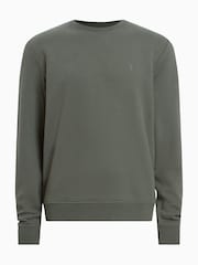 Verde - AllSaints Slim Fit Raven Sweatshirt - Imagen 6 de 6