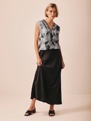 Mint Velvet Grey Floral Print Blouses - Image 3 of 7