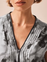 Mint Velvet Grey Floral Print Blouses - Image 4 of 7