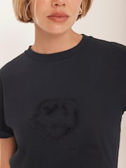 Mint Velvet Blue Motif T-Shirt - Image 3 of 8