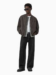 AllSaints Green Future Bomber Jacket - Image 1 of 8