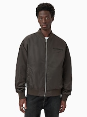 AllSaints Green Future Bomber Jacket - Image 3 of 8