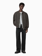 AllSaints Green Future Bomber Jacket - Image 4 of 8