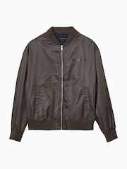 AllSaints Green Future Bomber Jacket - Image 8 of 8
