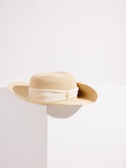 Seaspray Natural Juliet Metallic Sun Hat - Image 1 of 4