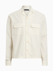 AllSaints White Stanley Long Sleeve Shirt - Image 5 of 7