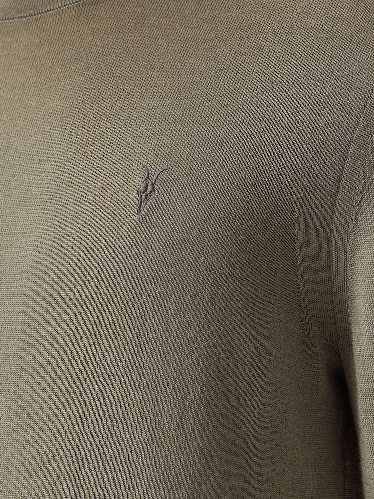 AllSaints Green Mode Merino Wool Crew Neck Jumper - Image 9 of 9 AllSaints Green Mode Merino Wool Crew Neck Jumper - Image 9 of 9