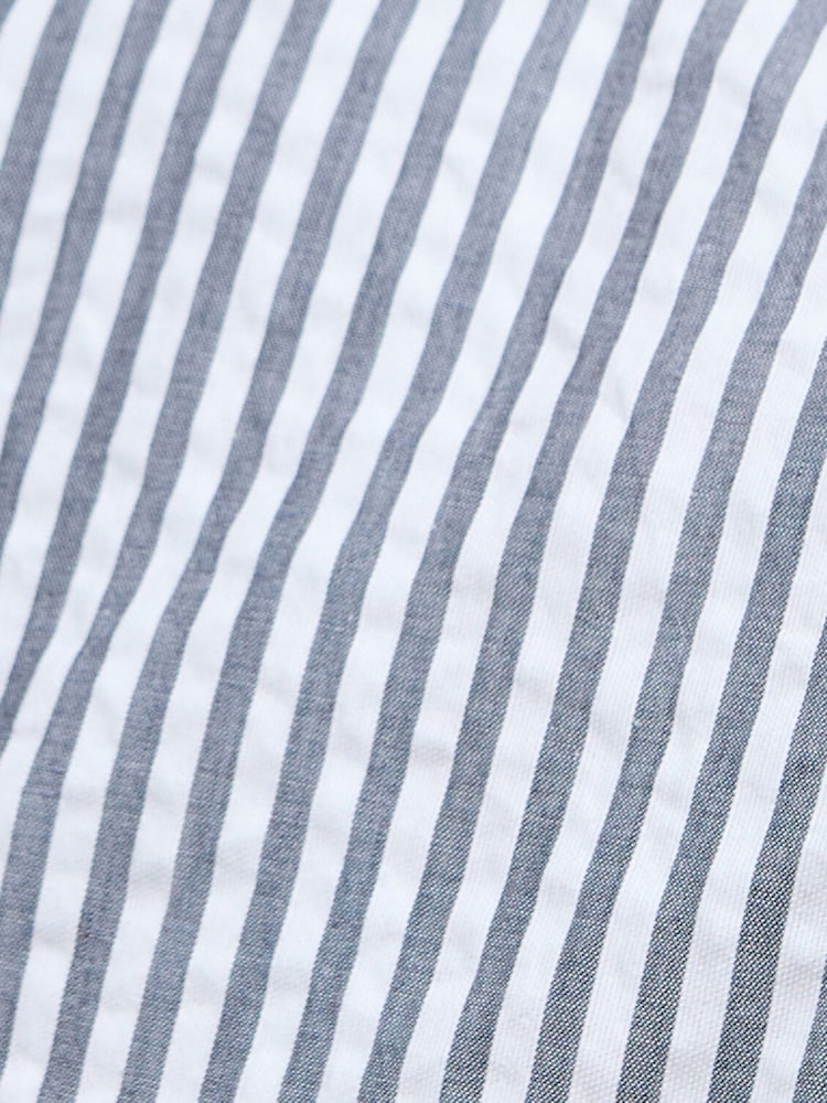 Barbour® Blue Cresswell Seersucker Summer Fit Shirt - Image 7 of 7