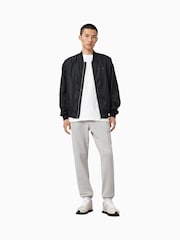 AllSaints Grey Future Sweat Joggers - Image 1 of 8