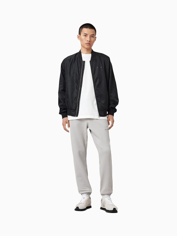AllSaints Grey Future Sweat Joggers - Image 1 of 8