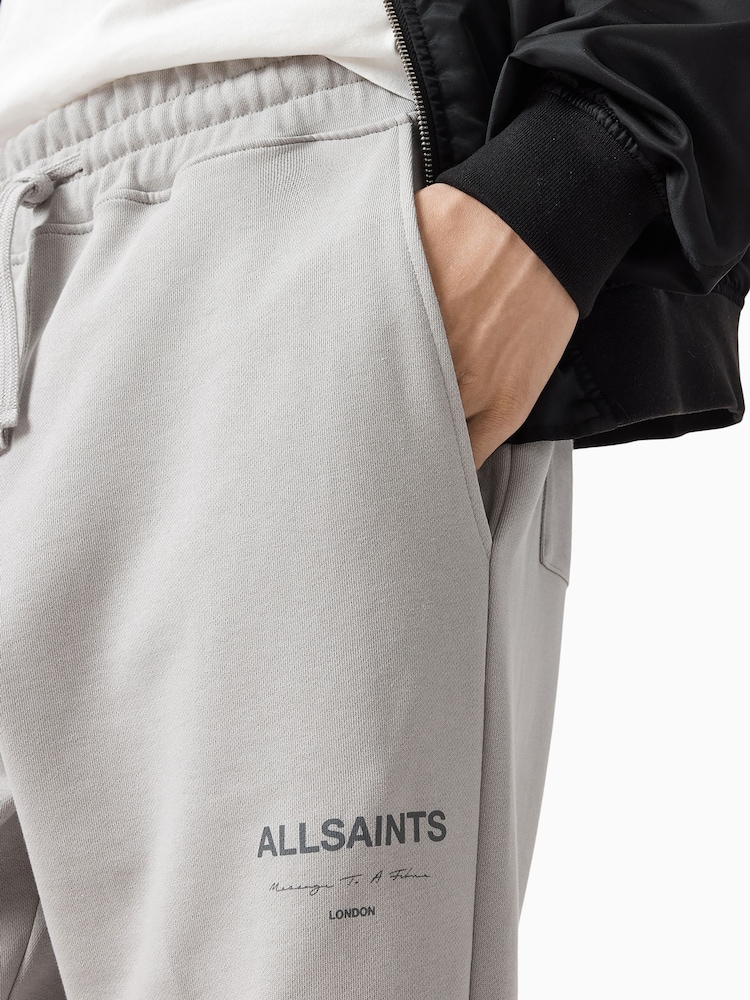 AllSaints Grey Future Sweat Joggers - Image 2 of 8