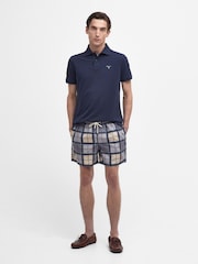 Barbour® Green Staple Tartan Swim Shorts - Image 1 of 6