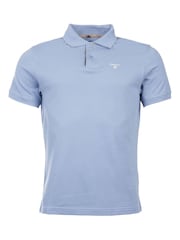 Barbour® Light Blue Tartan Pique Polo Shirt - Image 1 of 1