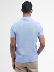 Barbour® Light Blue Classic Polo Shirt - Image 3 of 6