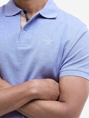 Barbour® Light Blue Classic Polo Shirt - Image 7 of 9