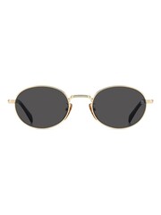 Eyewear by David Beckham Oval Sunglasses in Gold and Black - Image 1 of 5