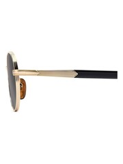 Eyewear by David Beckham Oval Sunglasses in Gold and Black - Image 4 of 5
