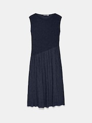 Mint Velvet Blue Pleated Midi Dress - Image 8 of 8