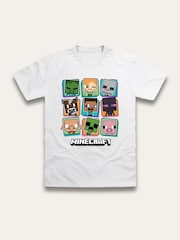 Brand Threads White Minecraft T-Shirt - Image 1 of 2
