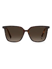 Tommy Hilfiger Brown Cat Eye Sunglasses in Havana - Image 1 of 4
