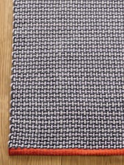 MADE.COM Blue Haden Textured Flatweave Rug - Image 2 of 5