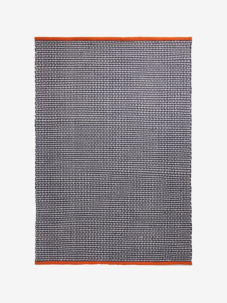 MADE.COM Blue Haden Textured Flatweave Rug - Image 5 of 5