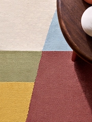 MADE.COM Multi Santos Flatweave Wool Rug - Image 3 of 5
