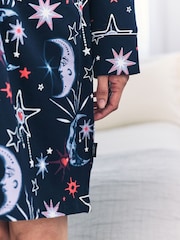 Chelsea Peers Blue Maternity Cotton Mystic Moon Print Nightshirt - Image 5 of 5