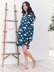 Chelsea Peers Green Maternity Celestial Bunny Nightshirt - Image 1 of 5