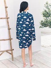 Chelsea Peers Green Maternity Celestial Bunny Nightshirt - Image 2 of 5