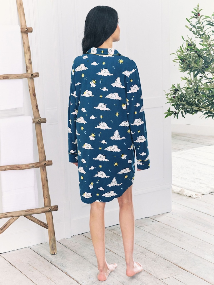 Chelsea Peers Green Maternity Celestial Bunny Nightshirt - Image 2 of 5