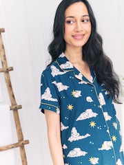 Chelsea Peers Maternity Celestial Bunny Print Short Pyjamas Set - Imagen 4 de 5