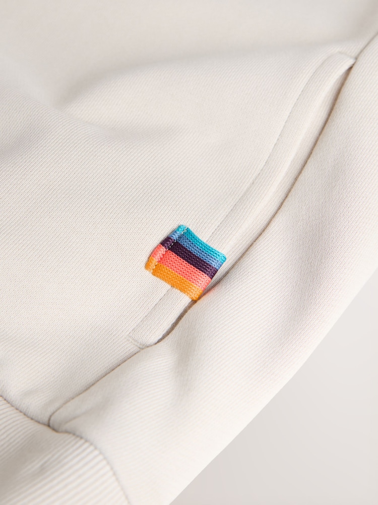 Paul Smith Junior Zebra Graphic Stone Hoodie - Image 11 of 11