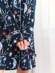 Chelsea Peers Blue Cotton Mystic Moon Print Nightshirt - Image 5 of 5