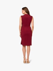 Adrianna Papell Red Ruffle Scuba Dress - Image 2 of 6